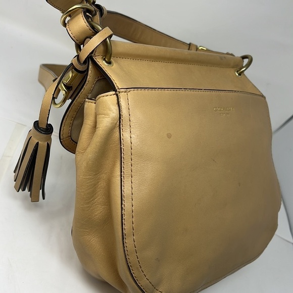 Coach Willis Tan Leather Cross Body Bag K1220-22382 - Picture 8 of 13